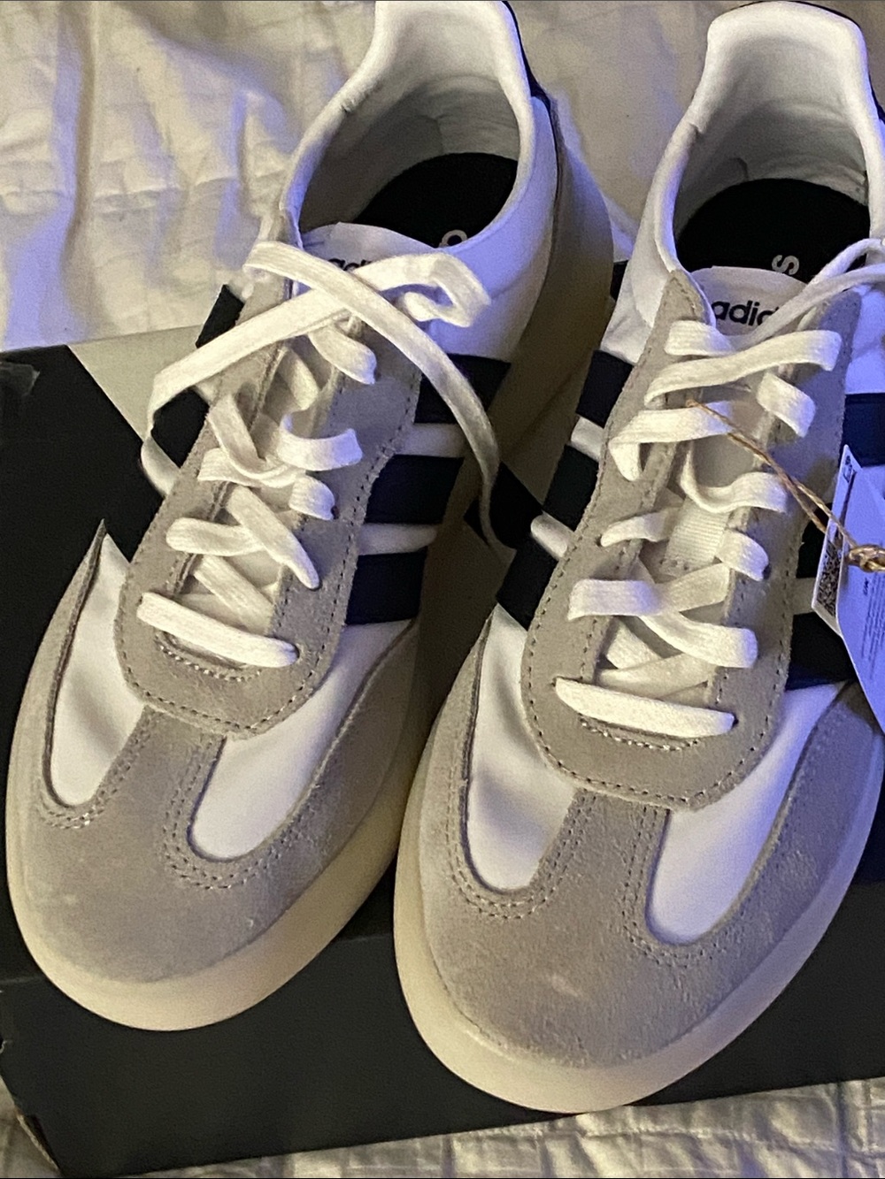 Brand new with Tags Adidas Barreda Decode 6.5 MenBlack and white Retro toe